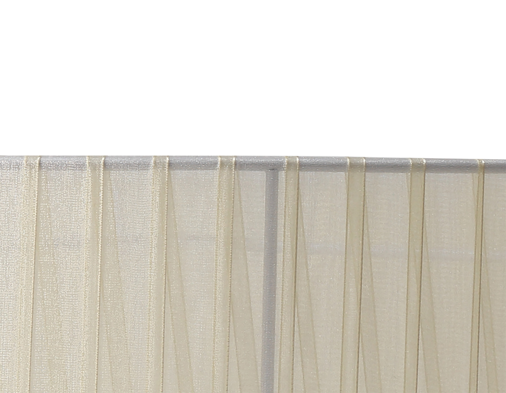 Banyan 3 Light Multi Arm Pendant With 45cm x 15cm Organza Shade Antique Brass/Cream DK0865  Deco Banyan
